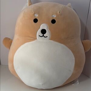 Daiso Tan and White Shiba Plush Toy Preloved